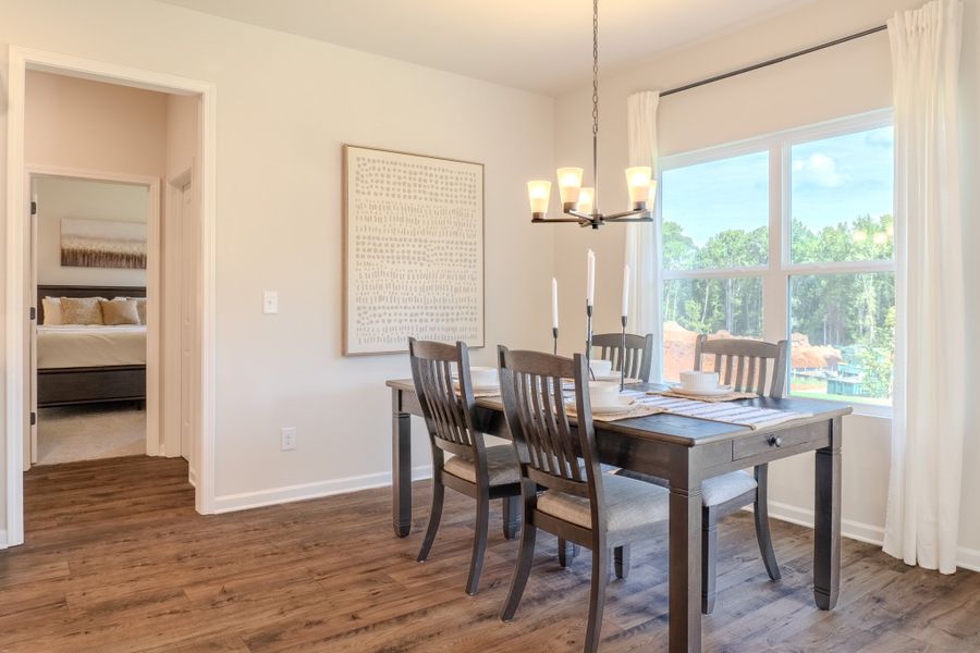 Furnished interior in a model home at Fairview Chase in Covington (Image 18).