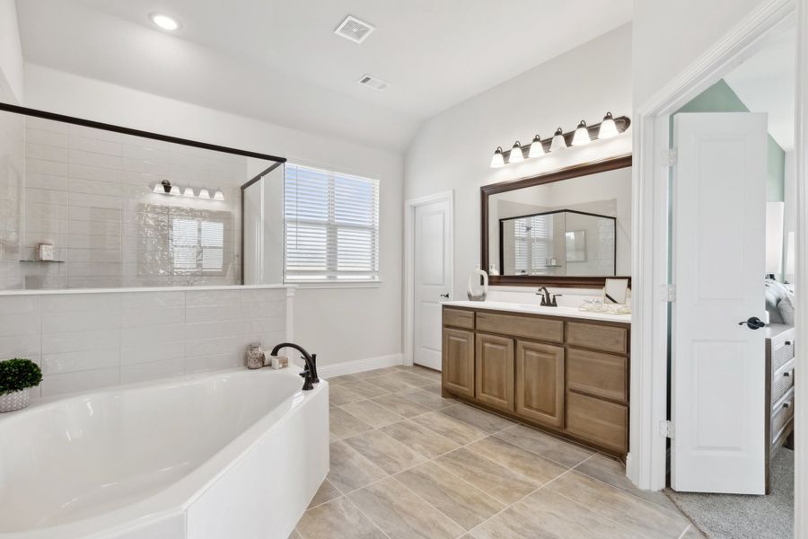 Furnished interior in a model home at Massey Meadows in Midlothian (Image 22).