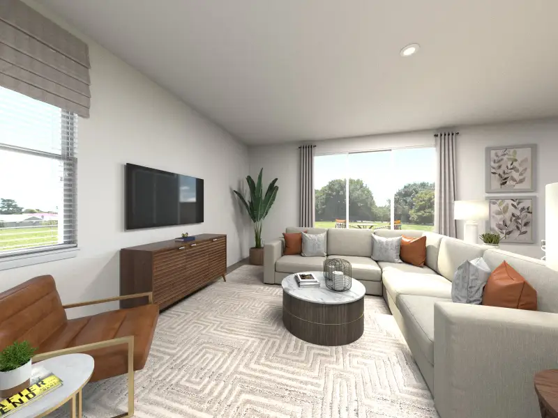 Furnished interior in a model home at Mount Plymouth Greens in Sorrento (Image 3).