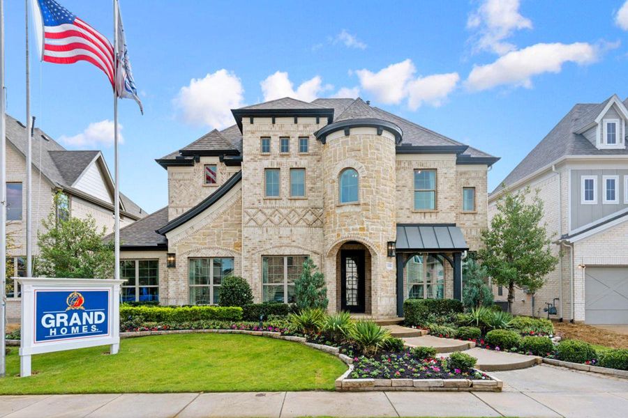 Front exterior of a home in the Frisco Hills community, located in Little Elm, TX (Image 3).