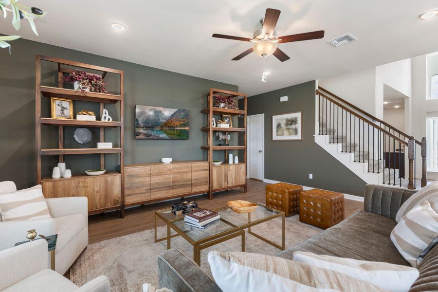 Furnished interior in a model home at Eagles Landing in Waco (Image 3).