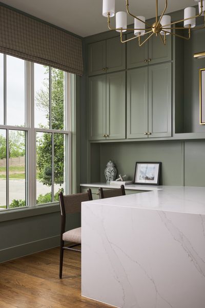 Furnished interior in a model home at Custer Ridge Estates in Allen (Image 29).