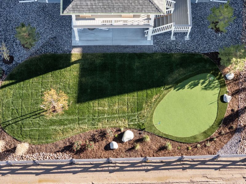 Plan C411 - American Legend Homes' Model in Sterling Ridge - Aerial of Backyard