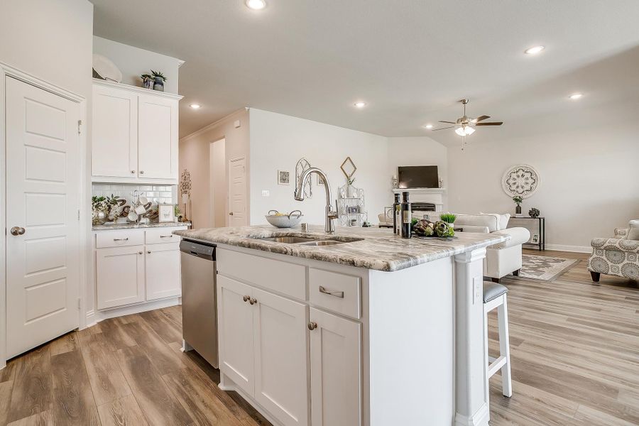 Furnished interior in a model home at Mallard Point in Greenville (Image 23).