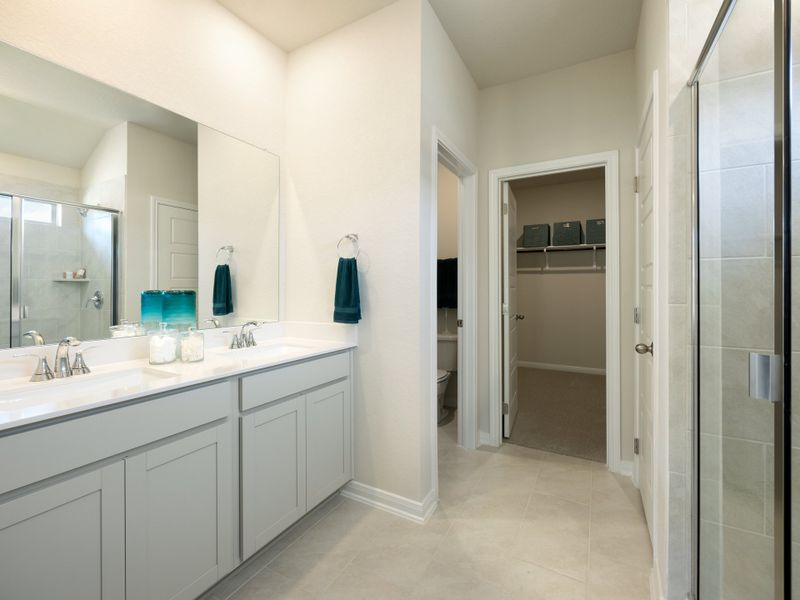 Furnished interior in a model home at Lantana - Premier Series in Marion (Image 9).