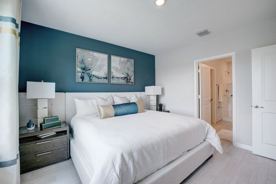 Furnished interior in a model home at Aspire at Waterstone in Fort Pierce (Image 8).