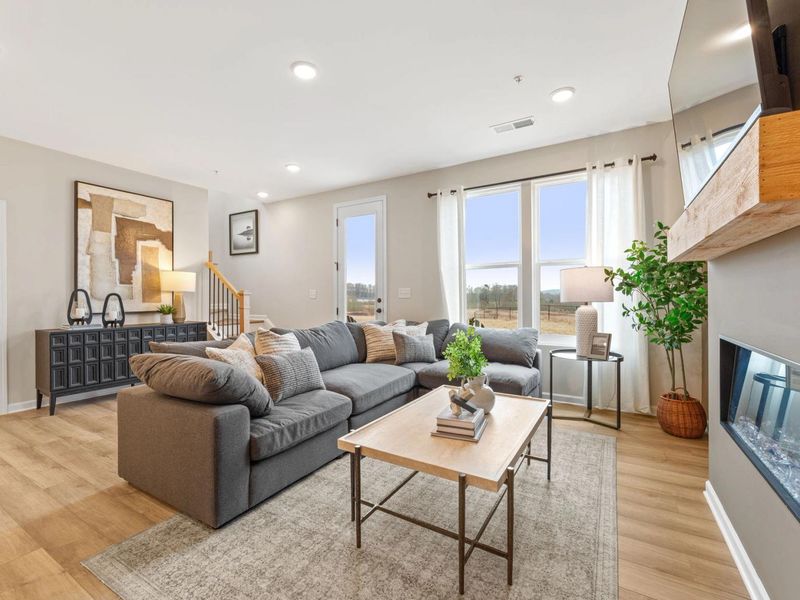 Furnished interior in a model home at Hemingway in Cumming (Image 9). Furnished interior in a model home at Hemingway in Cumming (Image 9).