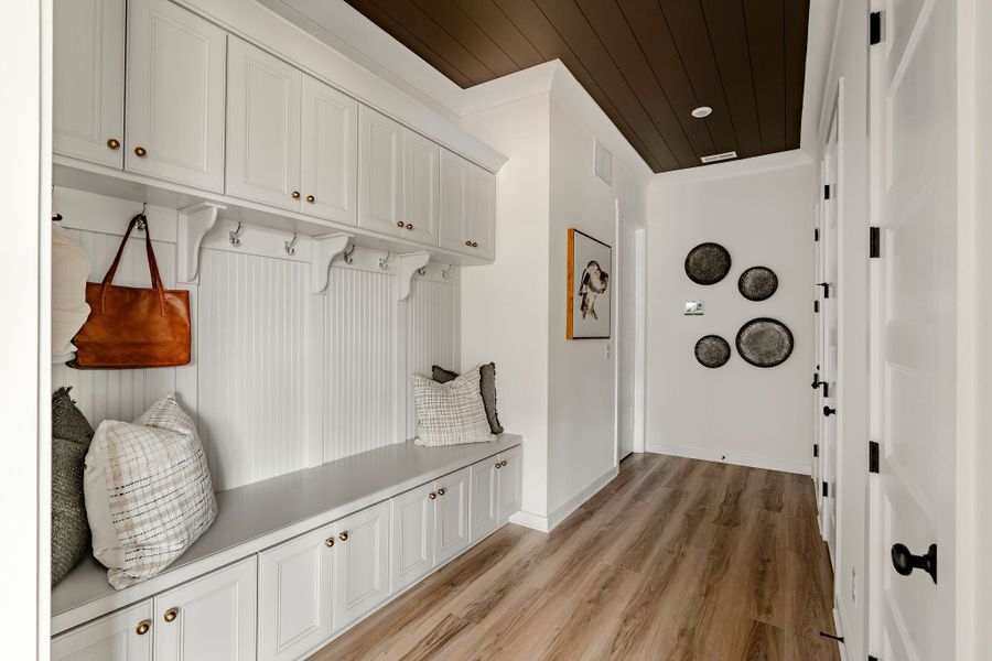 Furnished interior in a model home at McLean South Shore in Belmont (Image 53).