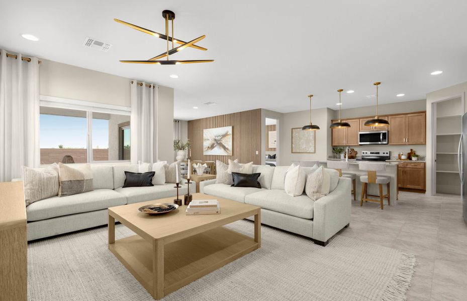 Furnished interior in a model home at Alamar in Tolleson (Image 39).