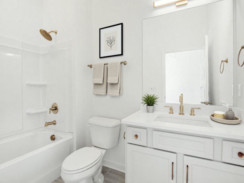 Furnished interior in a model home at Preston Park in Spring Hill (Image 5).