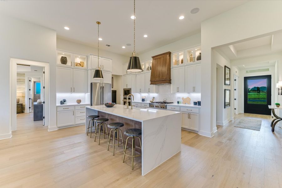 Furnished interior in a model home at Scofield Farms Estates in Georgetown (Image 22).