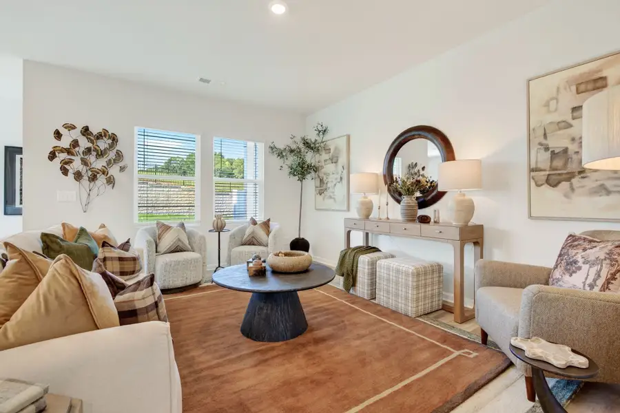 Furnished interior in a model home at Barrington in Zebulon (Image 3).