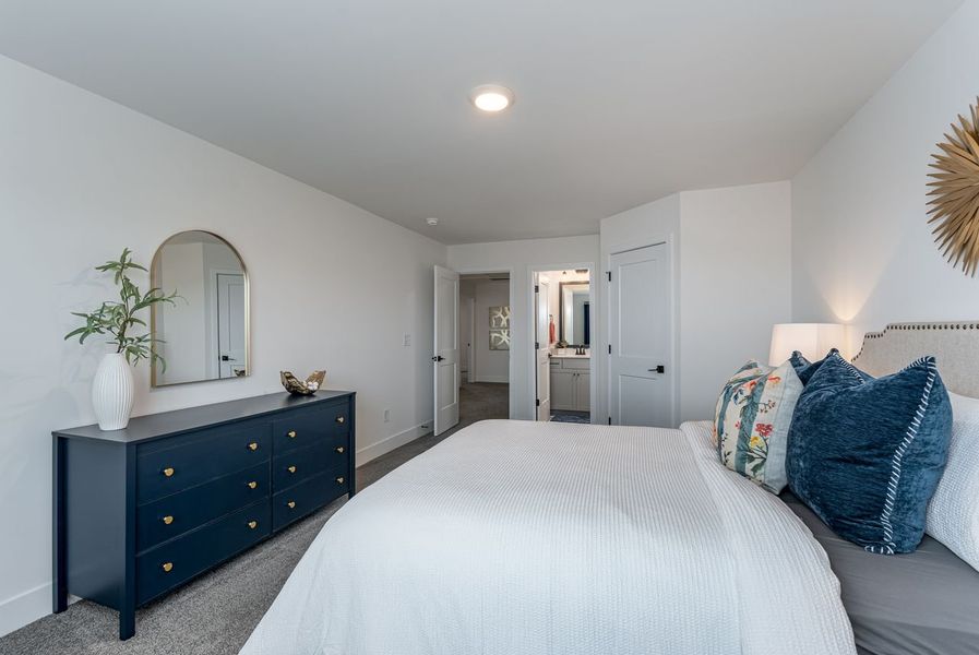 Furnished interior in a model home at Kerns Ridge in Salisbury (Image 24). Furnished interior in a model home at Kerns Ridge in Salisbury (Image 24).