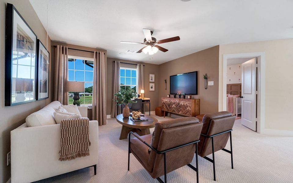 Furnished interior in a model home at Steed Landing in Texas City (Image 36). Furnished interior in a model home at Steed Landing in Texas City (Image 36).