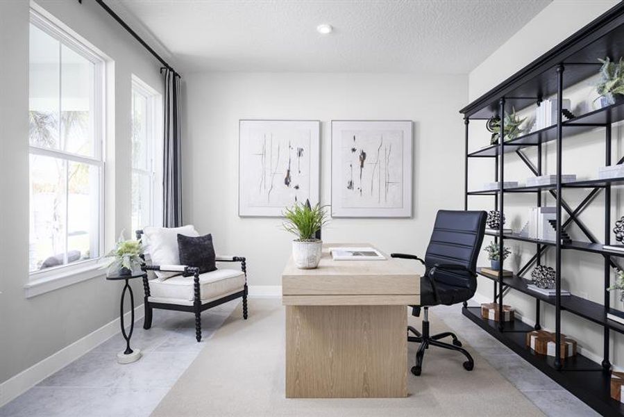 Work from home? Enjoy options for a dedicated home office space. ​