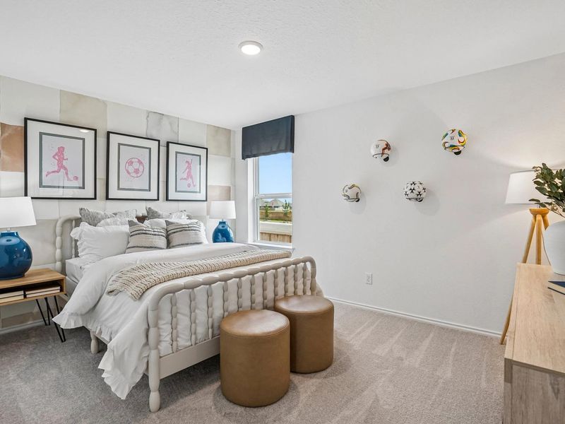 Furnished interior in a model home at Morgan Meadows in San Antonio (Image 21). Furnished interior in a model home at Morgan Meadows in San Antonio (Image 21).