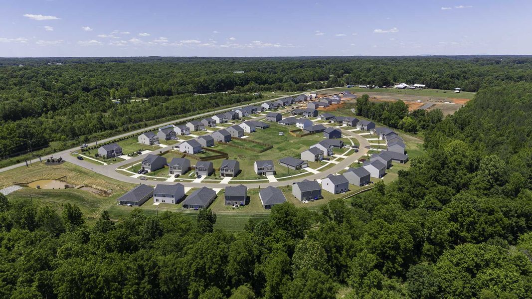 Aerial view of the Owens Ridge community in Lexington, NC, showing layout and nearby surroundings (Image 10).