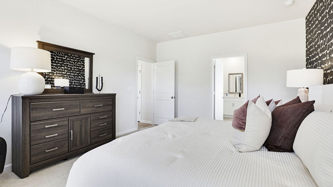 Furnished interior in a model home at Foxbank in Gray Court (Image 31).