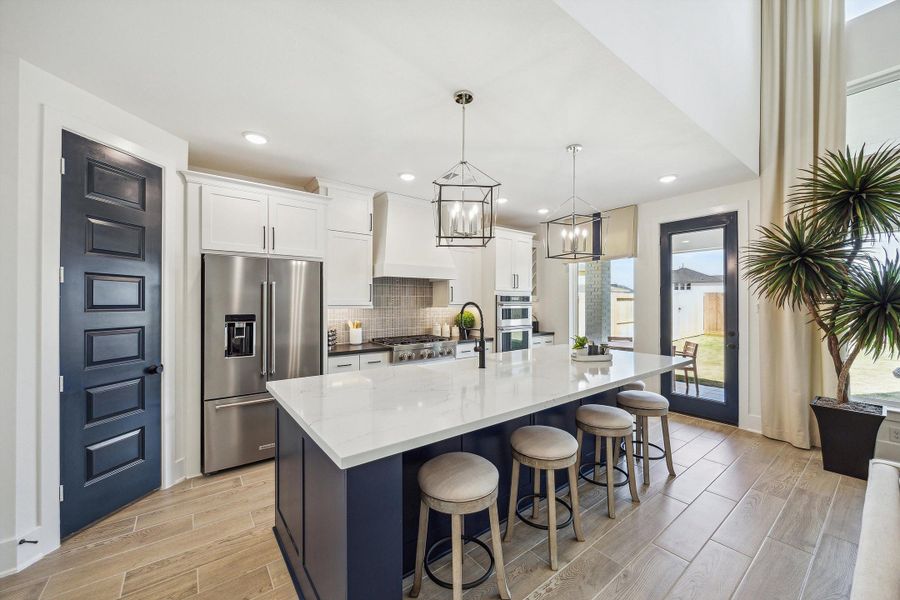 Furnished interior in a model home at Everly - 50' in Hockley (Image 10).