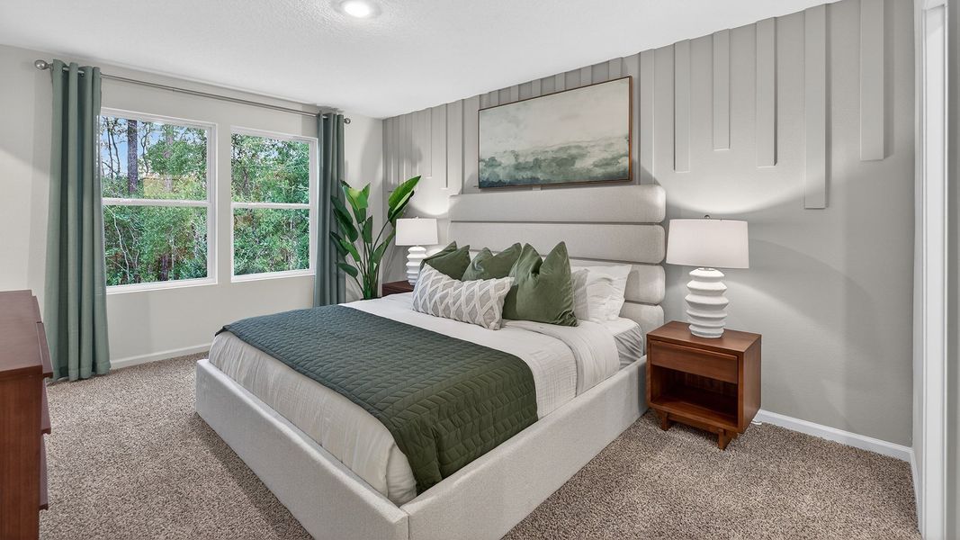 Furnished interior in a model home at Hansen Creek in Jacksonville (Image 5).