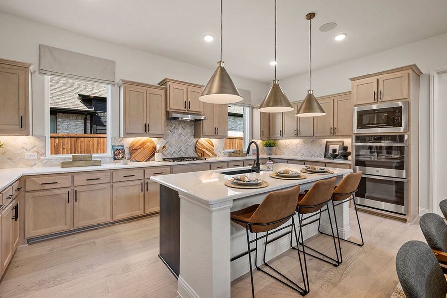 Furnished interior in a model home at Meadow Run in Melissa (Image 10). Furnished interior in a model home at Meadow Run in Melissa (Image 10).