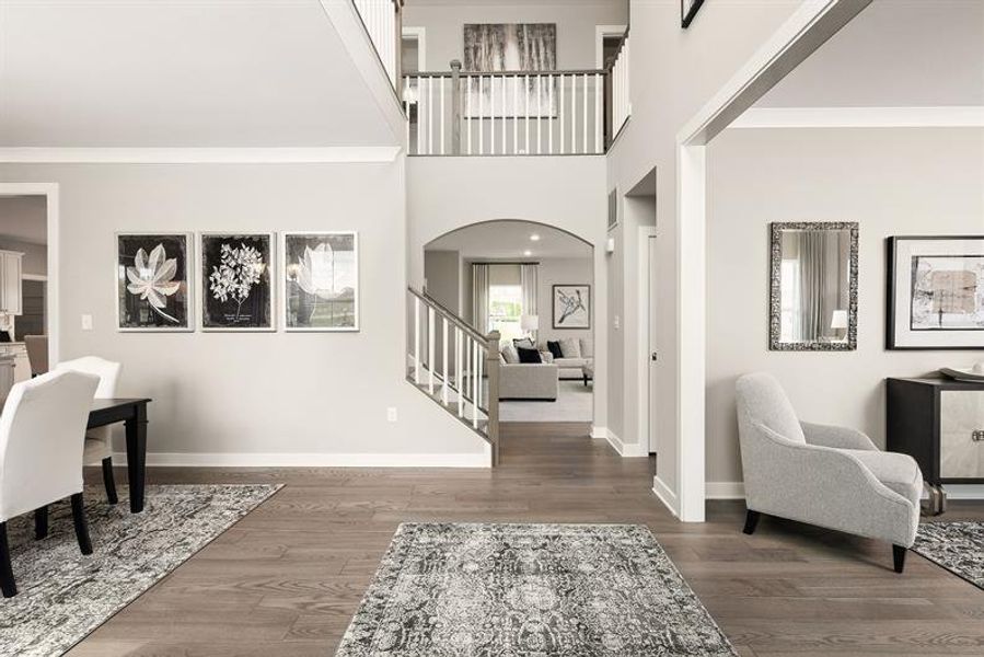 Enjoy light-filled spaces and options for 2-story foyers that make your jaw drop.