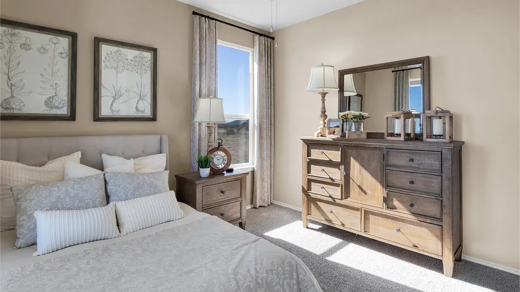 Furnished interior in a model home at Turnbo Ranch in Killeen (Image 19).