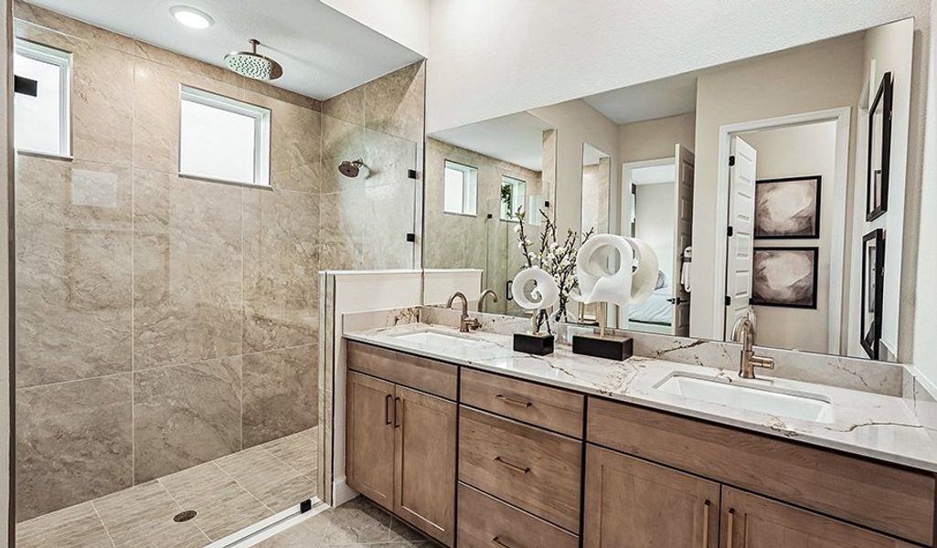 Furnished interior in a model home at Rye Manor in Parrish (Image 11).