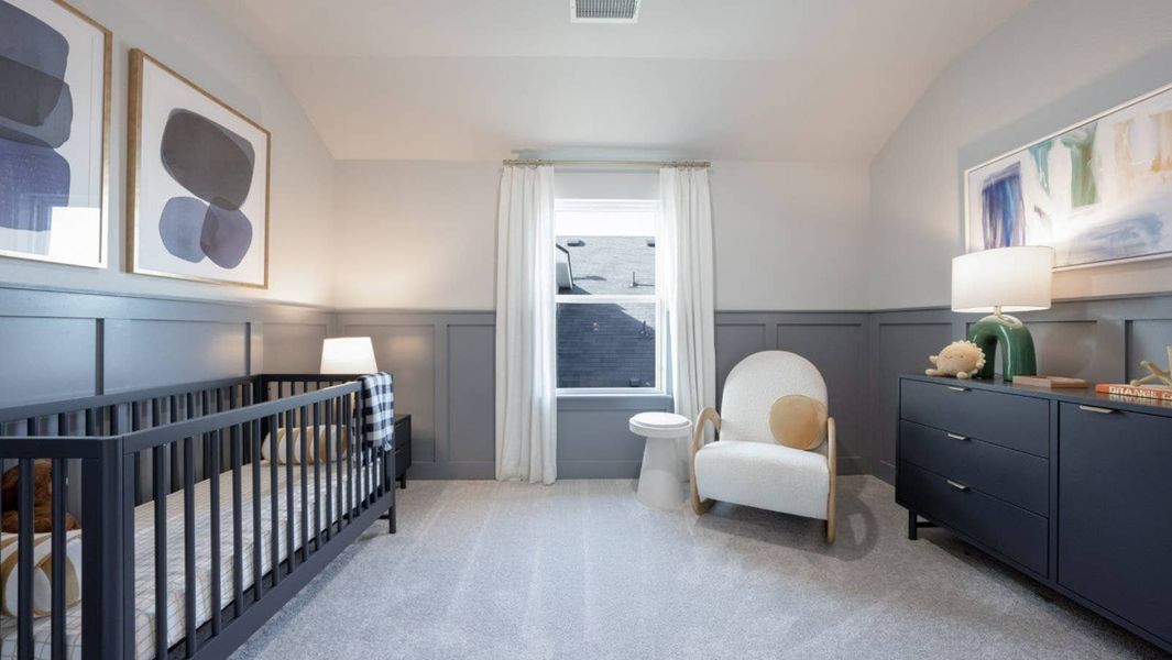 Furnished interior in a model home at The Meadows in Denton (Image 36).