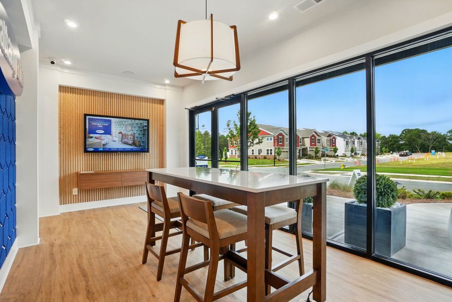 Furnished interior in a model home at Stonesummit at Reedy Creek in Charlotte (Image 6).