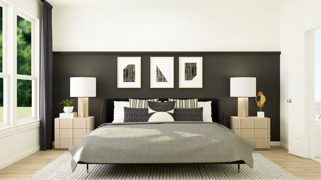 Furnished interior in a model home at Voss Farms: Classic Collection in New Braunfels (Image 6).