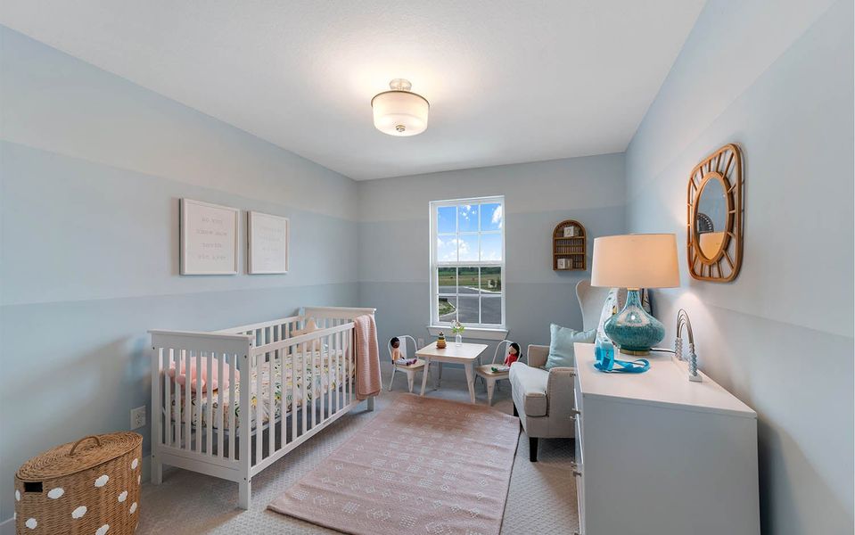 Furnished interior in a model home at Cloud Country in New Braunfels (Image 8).