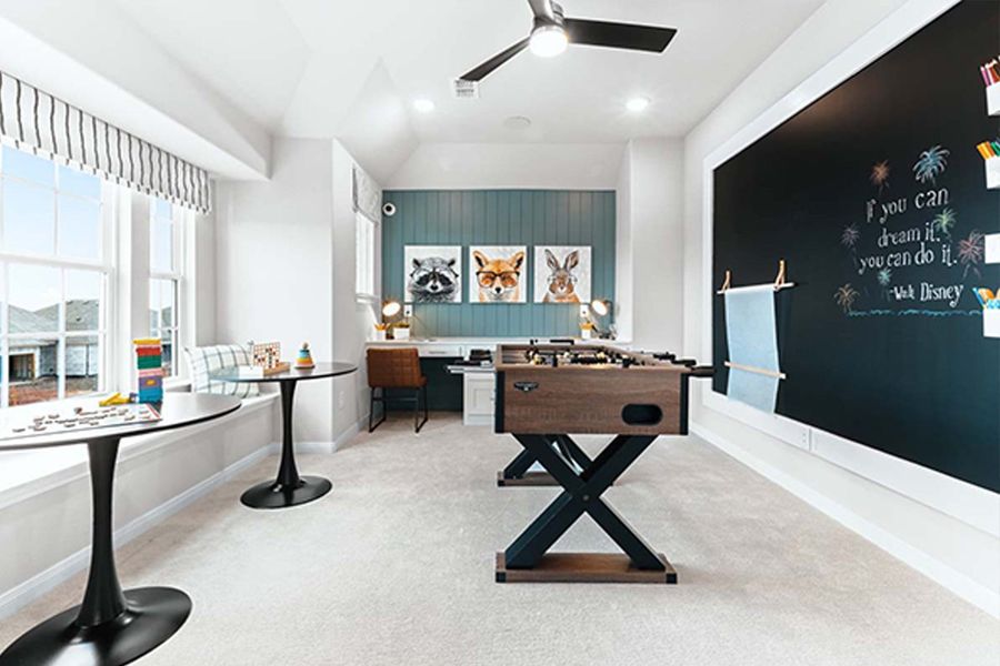 Furnished interior in a model home at Walden Pond in Forney (Image 9).