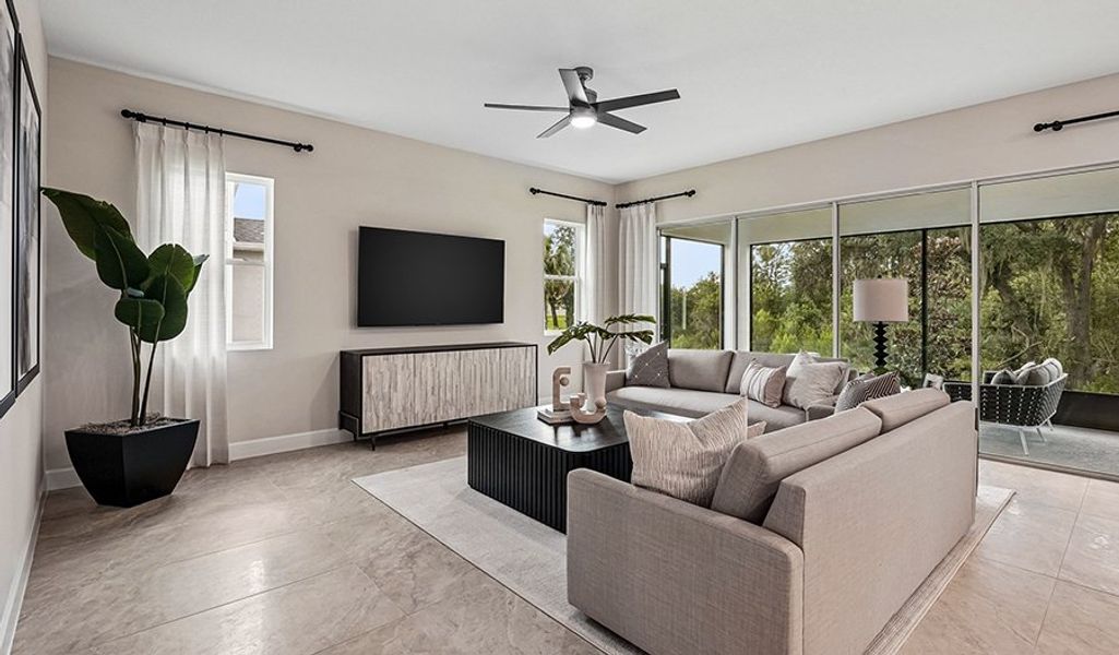 Furnished interior in a model home at Rye Manor in Parrish (Image 9).