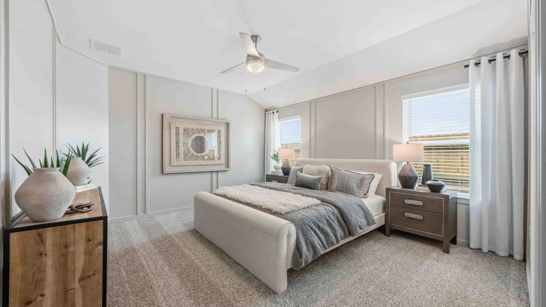Furnished interior in a model home at Allison Park in Houston (Image 27).