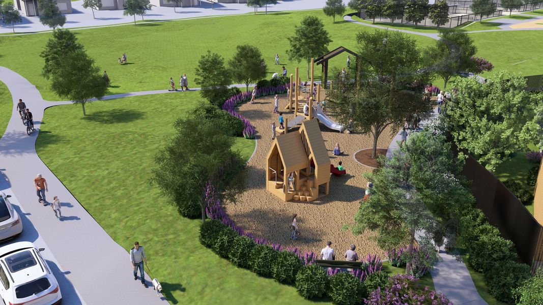 Treeline twig park rendering