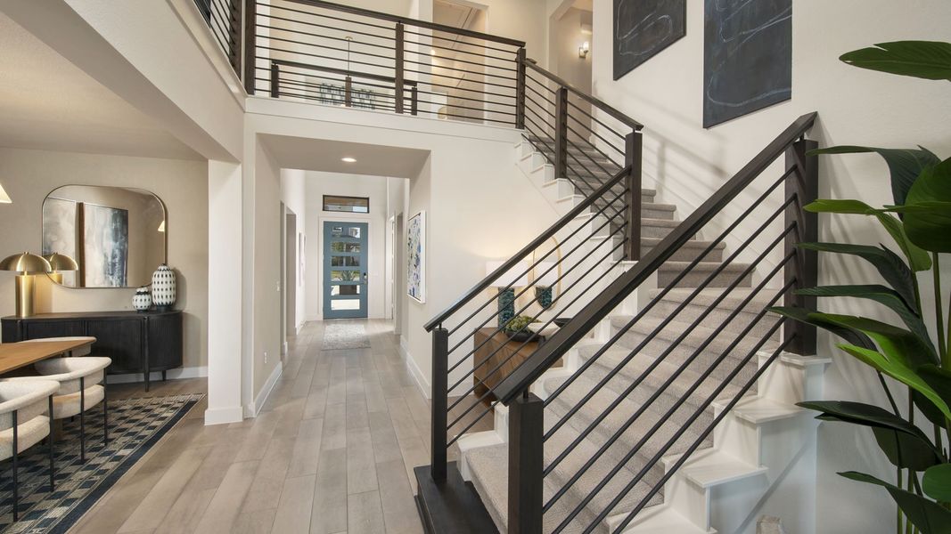 Furnished interior in a model home at Easton Park 60' in Austin (Image 8).