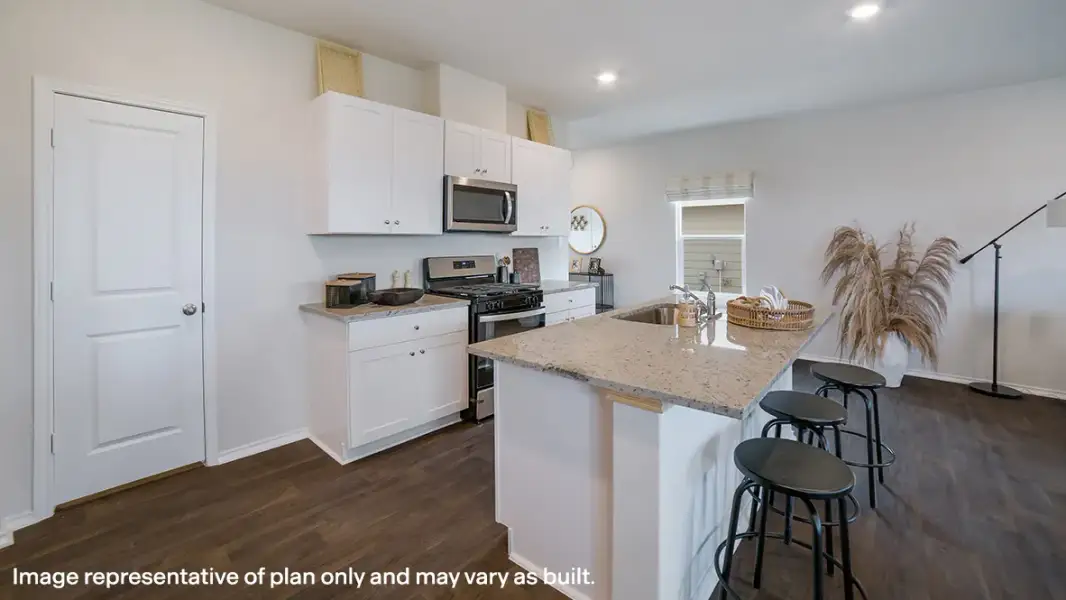 Furnished interior in a model home at Weatherwood in San Antonio (Image 5).