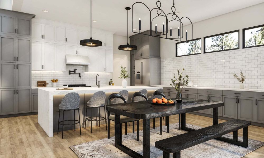 Residence 2 | Kitchen | V-Furnished | The Summit at Castle Pines by Trumark Homes:Residence 2 | Kitchen | V-Furnished | The Summit at Castle Pines by Trumark Homes