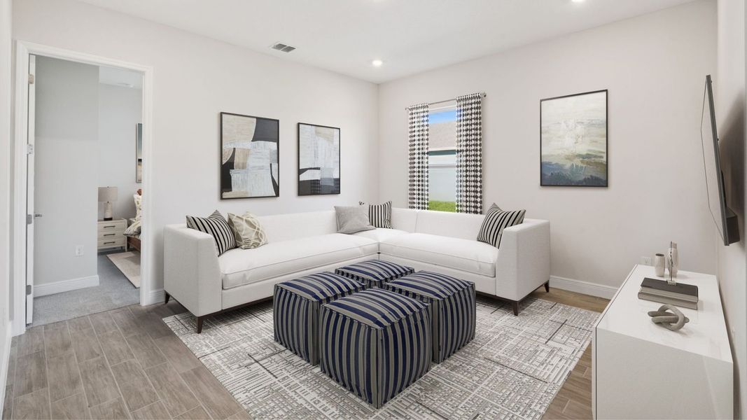 Furnished interior in a model home at Buena Lago in St. Cloud (Image 20).
