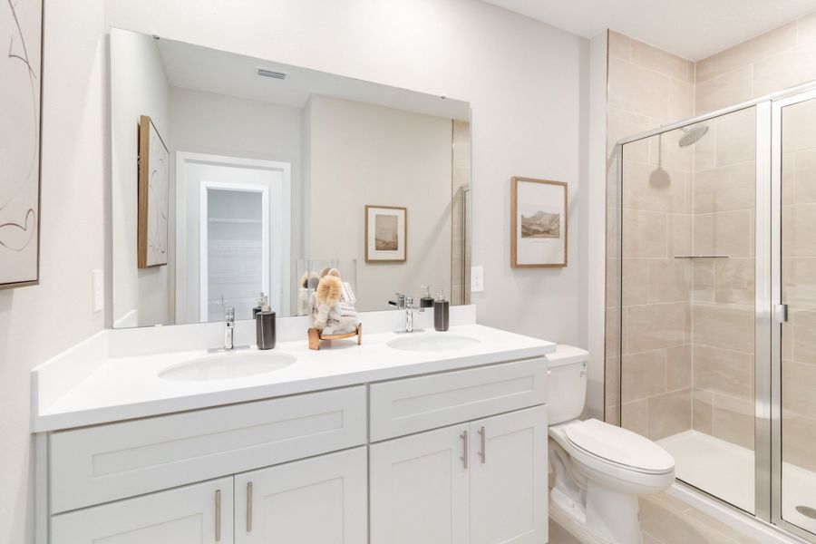 Furnished interior in a model home at Magnolia Reserve in Ocoee (Image 21).