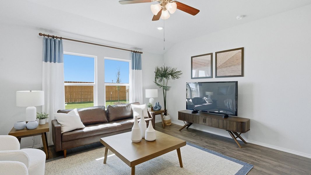 Furnished interior in a model home at Eagles Landing in Waco (Image 14).