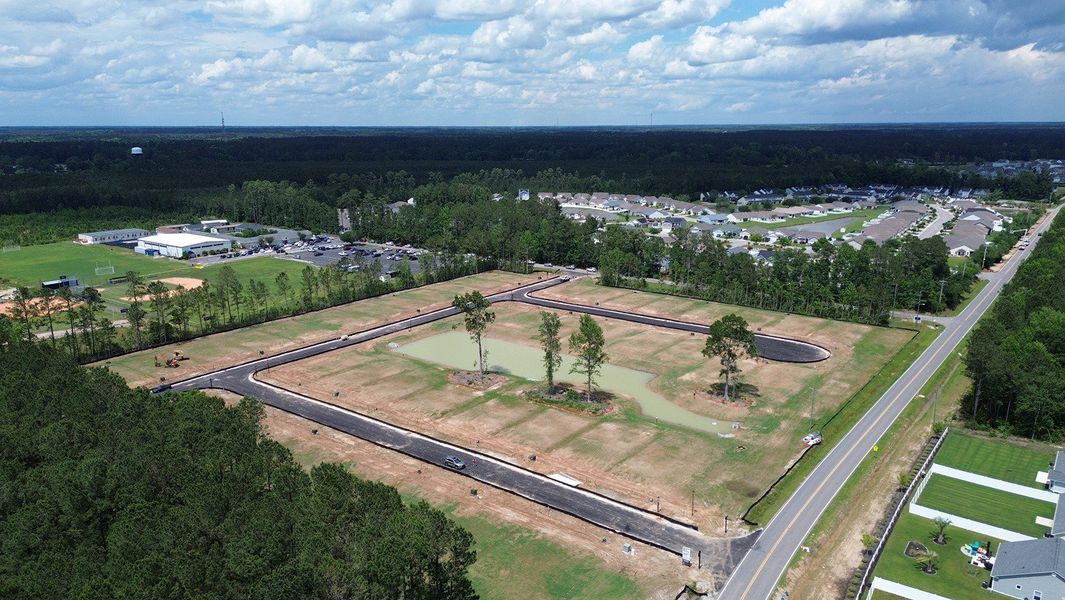 Site preparation and early development at Chapman Village in Conway, SC (Image 6).