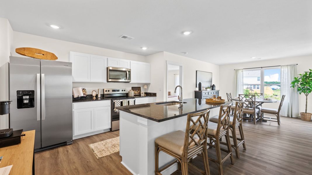 Furnished interior in a model home at Bayview at Harbor Crest in Ooltewah (Image 15).