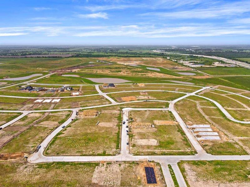 Aerial view of the Brookewater community in Rosenberg, TX, showing layout and nearby surroundings (Image 13).