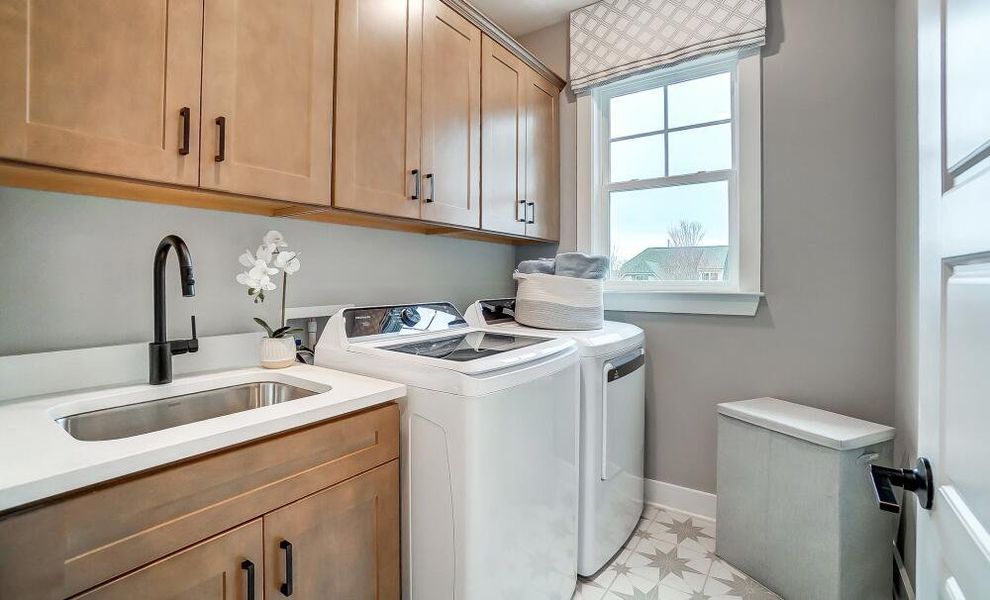 Furnished interior in a model home at Ferry Grove in Lexington (Image 11).