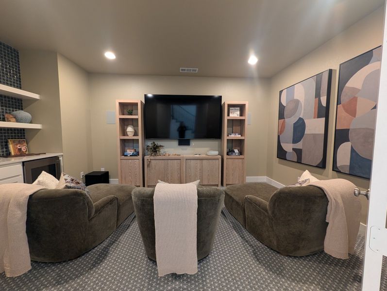 Furnished interior in a model home at Landmark in Denton (Image 5).