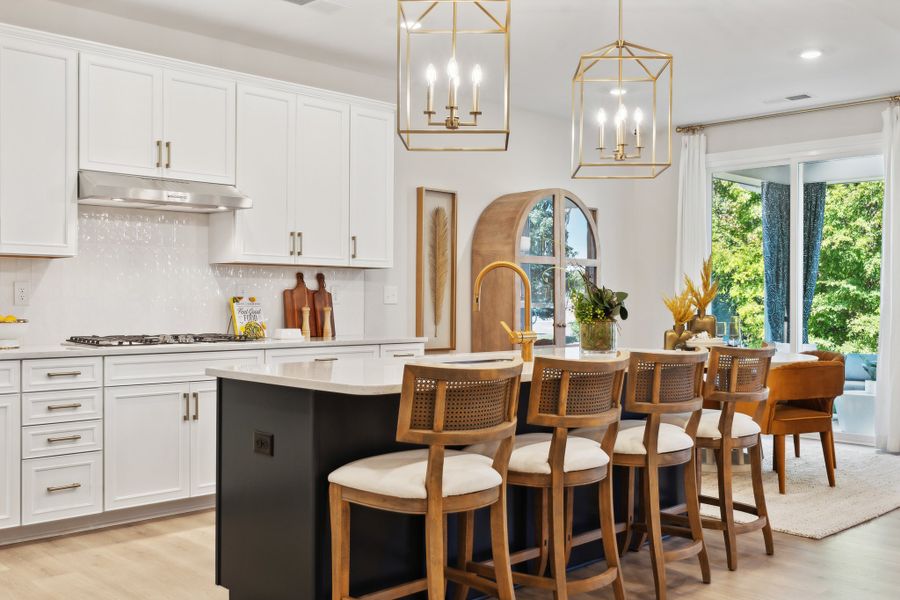 Furnished interior in a model home at The Coves on Lake Wylie in Charlotte (Image 3).