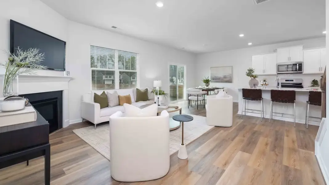 Furnished interior in a model home at Sweetwater Village in Rockwell (Image 15).