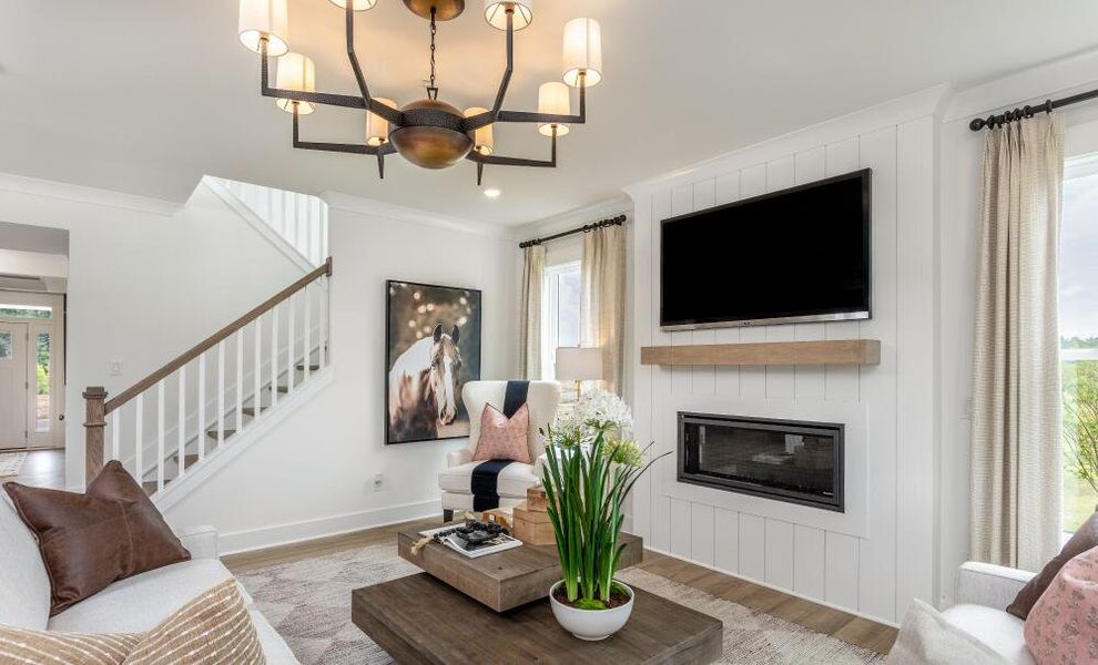 Furnished interior in a model home at Cedar Ridge in Angier (Image 23).